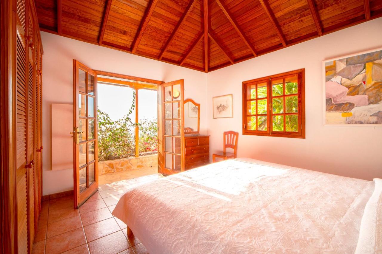 Feriendomizil Finca Tijarafe Mit Beheiztem, Abdeckbarem Pool Esterno foto