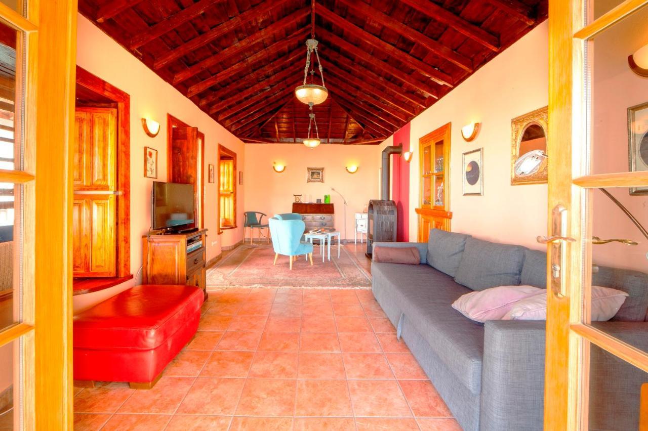 Feriendomizil Finca Tijarafe Mit Beheiztem, Abdeckbarem Pool Esterno foto