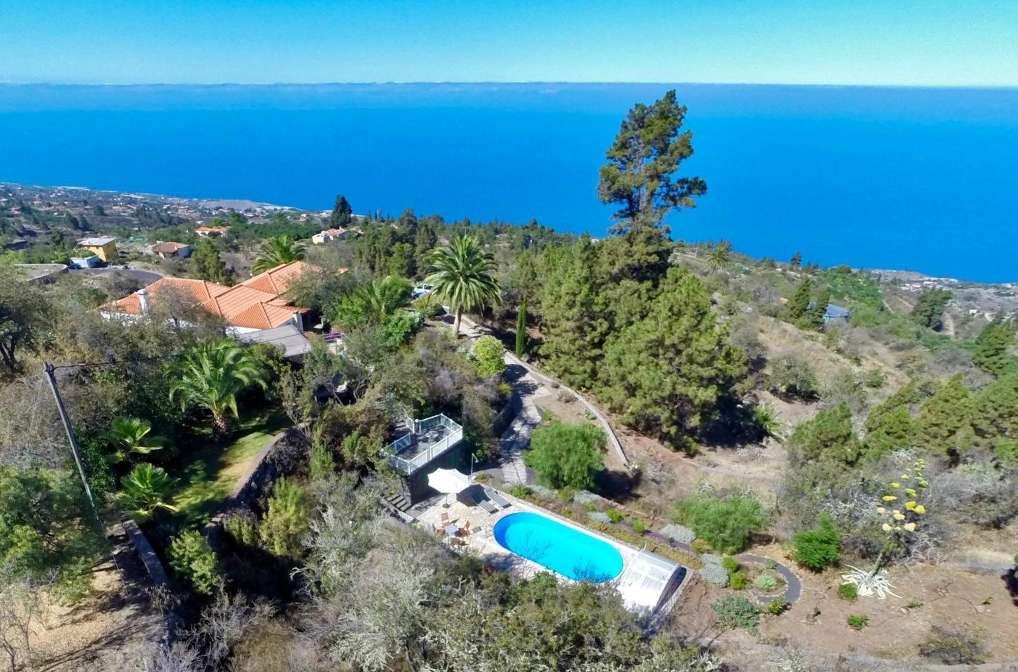 Feriendomizil Finca Tijarafe Mit Beheiztem, Abdeckbarem Pool Esterno foto