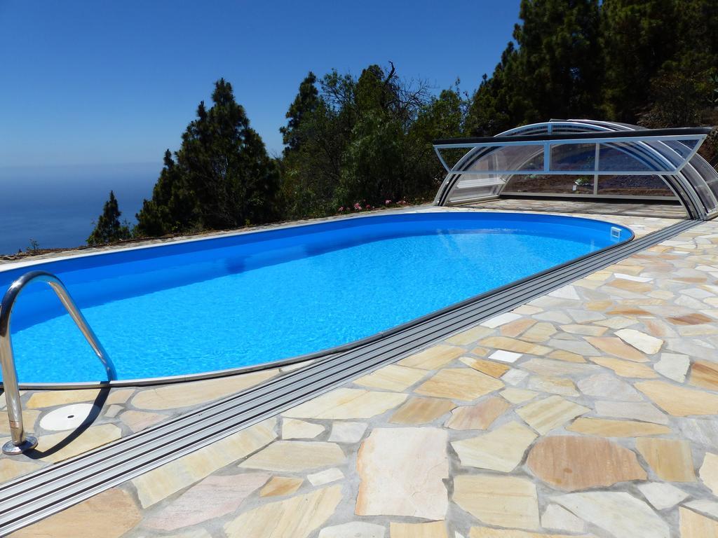 Feriendomizil Finca Tijarafe Mit Beheiztem, Abdeckbarem Pool Esterno foto